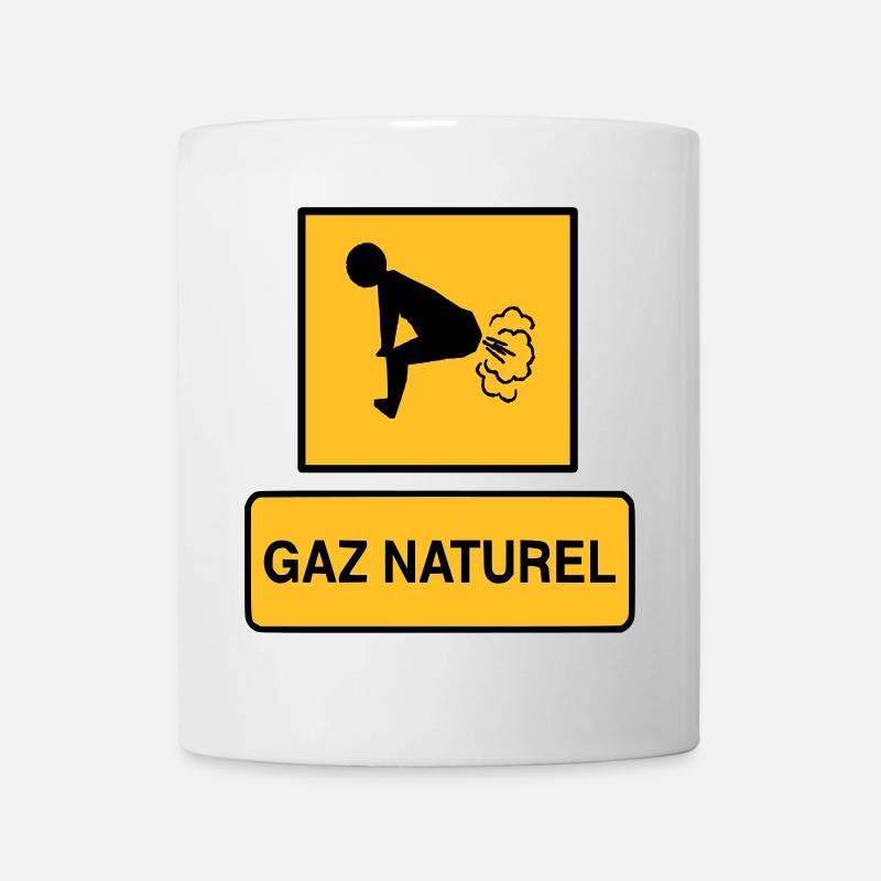 Gaz naturel - Mug blanc - blanc