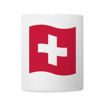 Drapeau Suisse - Mug blanc - blanc - Devant