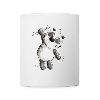 Panda Hangs Off I Panda Bear I Pandas Animal Motif - Mug - white - Front
