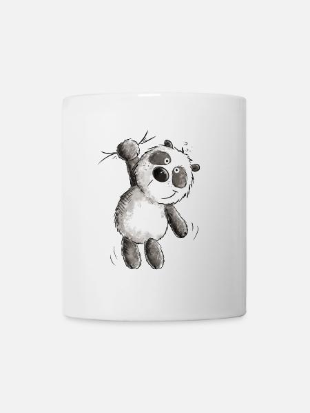Panda cuelga I Panda Bear I Pandas Animal Motif - Taza - blanco