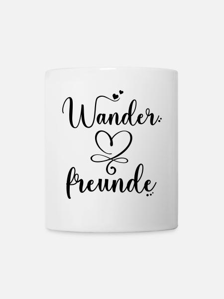 Wanderfreunde, wandern, Freunde der Wanderung - Tasse - Weiß