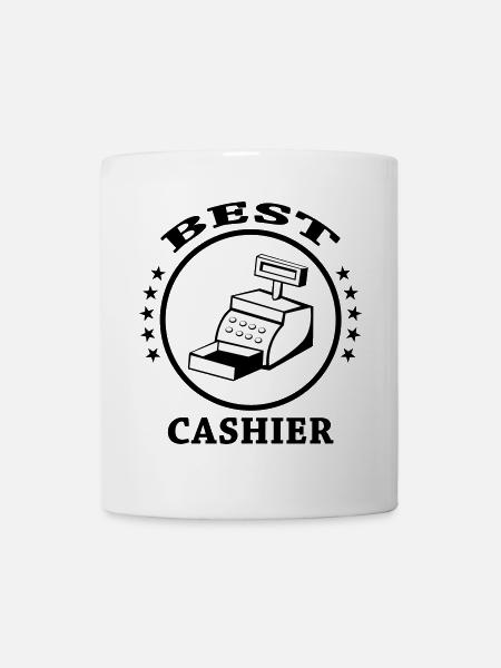 Beste Kassiererin - Tasse - Weiß