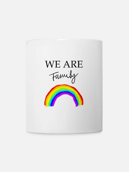 We Are Family Rainbow - Mug - white