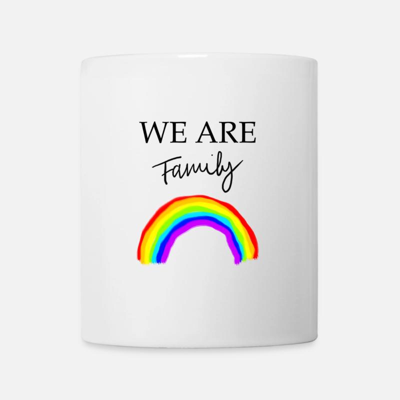 We Are Family Rainbow - Mug - white