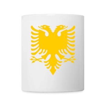 Albanische Doppelkopf Adler Albanien Albaner - Tasse - Weiß - Vorne
