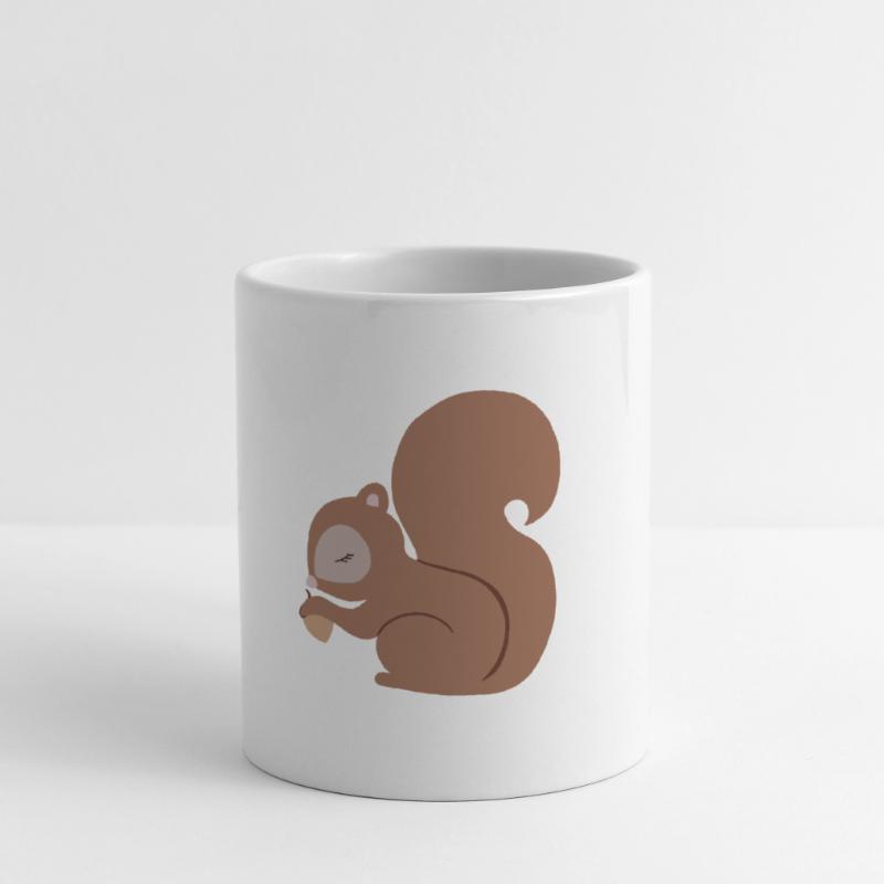 Eichhörnchen mit Eichel süß Tasse