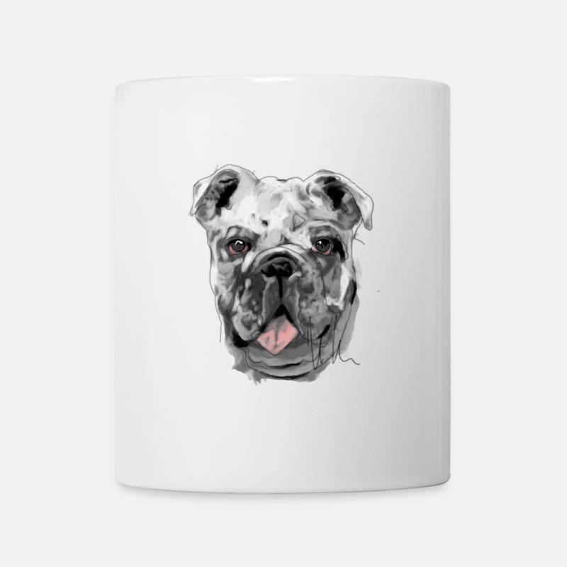Bulldog - Mug - white