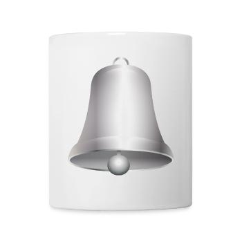 grande cloche d'église ou cloches argentées - Mug blanc - blanc - Devant