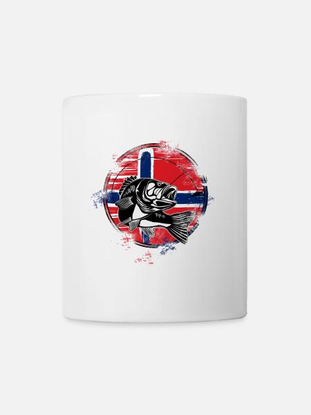 Norwegen Angeln - Tasse - Weiß