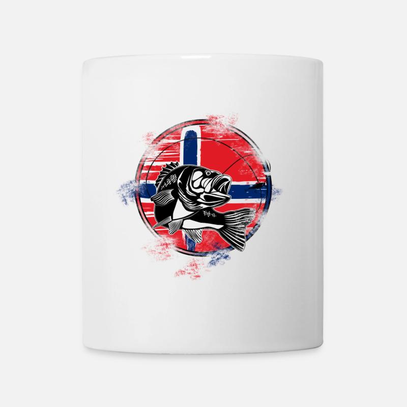 Norwegen Angeln - Tasse - Weiß