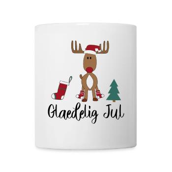 Danois de Noël - Mug blanc - blanc - Devant