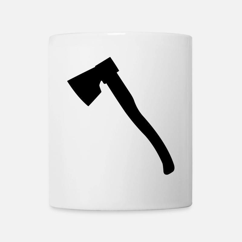 Axt Holz Axt Hackaxt für Holzfäller Zimmermann - Tasse - Weiß