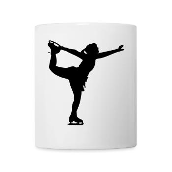 Patinage artistique Danse fille ou femme - Mug blanc - blanc - Devant