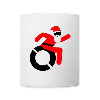 Santa Claus in a wheelchair, especially for Christmas # - Mug - white - Front