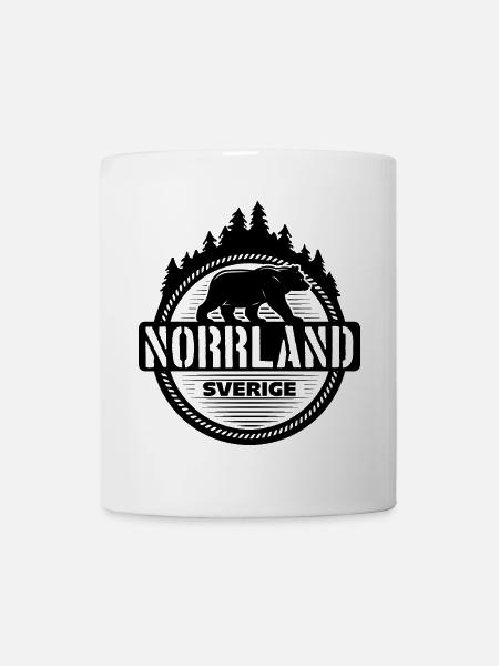 Bär Norrland Sverige - Mug blanc - blanc