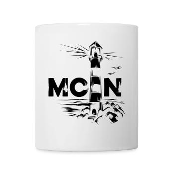 Moin Symbole du phare de la mer Baltique Mer du Nord - Mug blanc - blanc - Devant