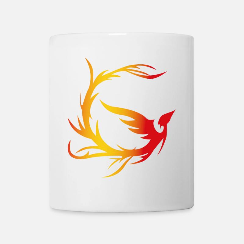 Cercle Firebird avec dégradé - Mug blanc - blanc