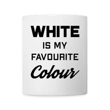 White is my favourite colour - Tasse - Weiß - Vorne