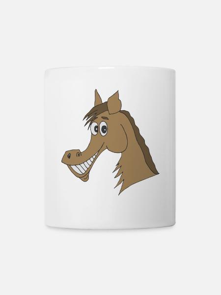 pferdekopf - Tasse - Weiß