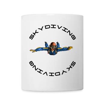 parachutisme - Mug blanc - blanc - Devant