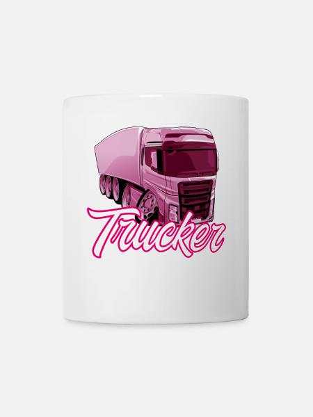 Trucker Girl - Tasse - Weiß