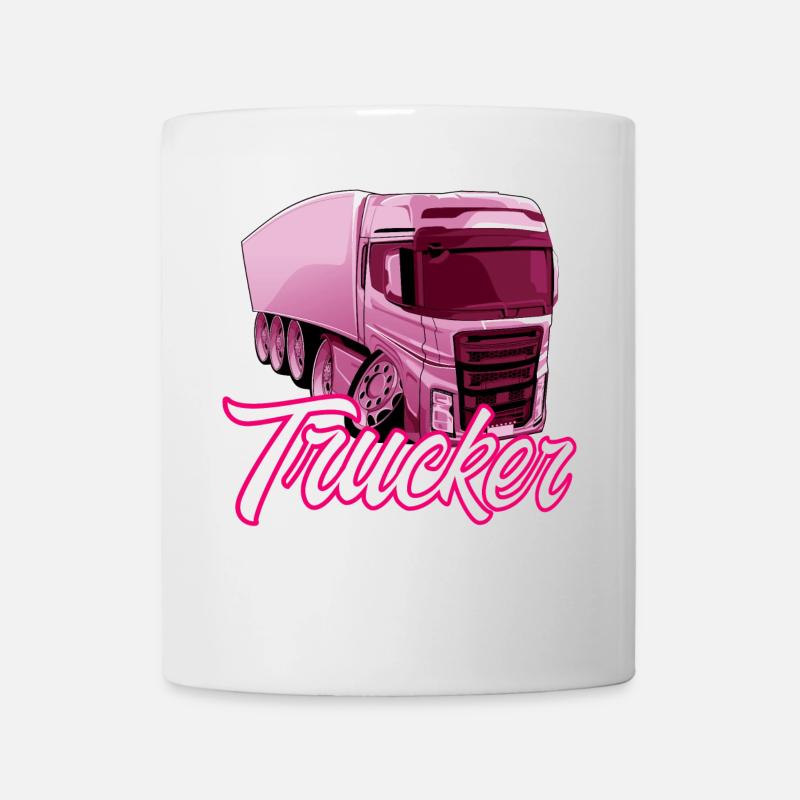 Trucker Girl - Tasse - Weiß