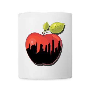 BIG APPLE NY New York cadeau de pomme - Mug blanc - blanc - Devant