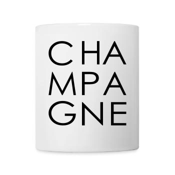 cha mpa gne - Tasse - Weiß - Vorne