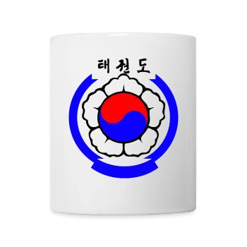 Logo du taekwondo Arts martiaux coréens - Mug blanc - blanc - Devant