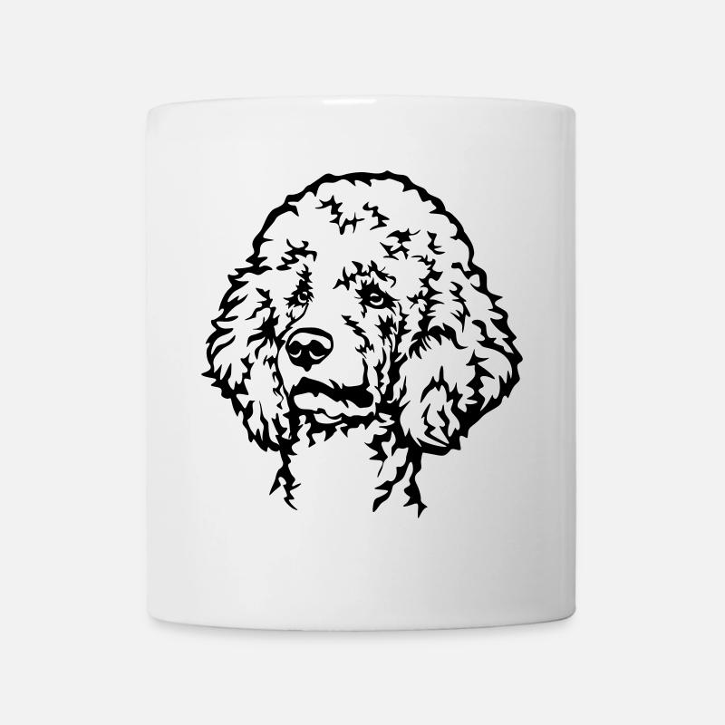 Pudel Kopf - Tasse - Weiß