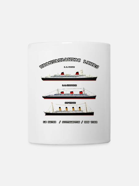 TRANSATLANTIC LINES Louis RUNEMBERG © Adagp - Mug blanc - blanc