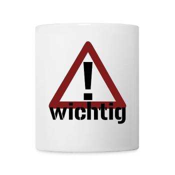 Achtung! Wichtig! - Tasse - Weiß - Vorne