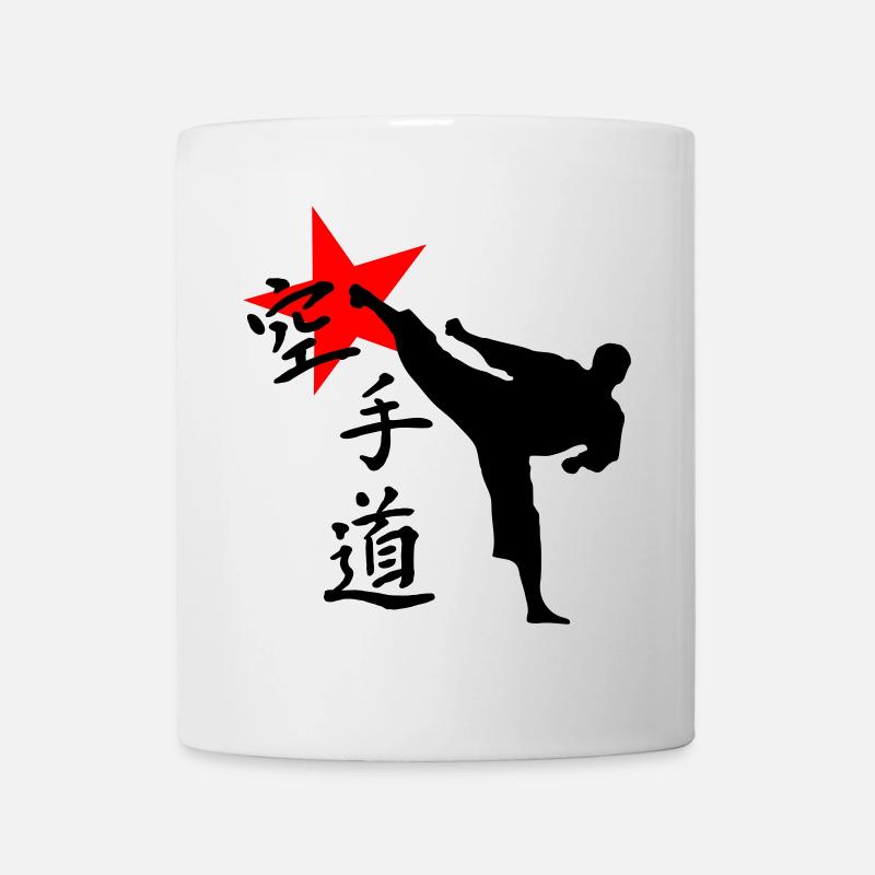 Karaté Kick Yokogeri - Mug blanc - blanc