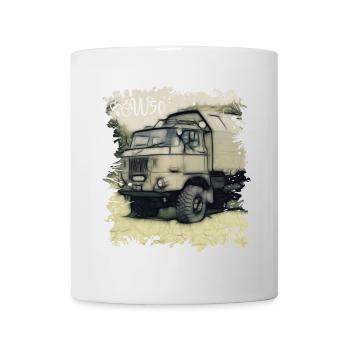 W50 NVA DDR Fahrzeug - Tasse - Weiß - Vorne
