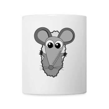 Look-Peep - Mouse looks out - Mug - white - Front