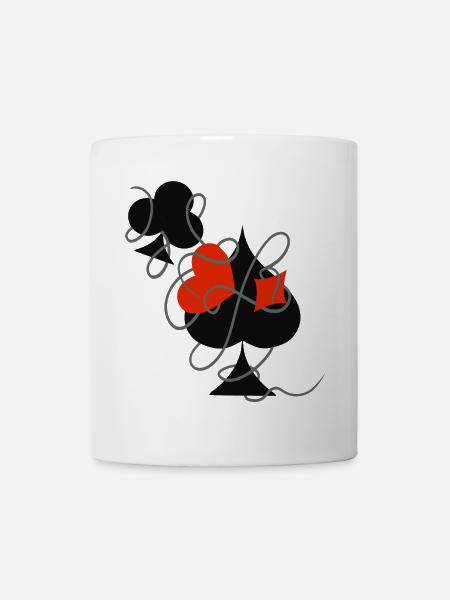 La chance dans le jeu ... | Cartes à jouer | Cadeau - Mug blanc - blanc
