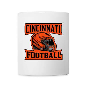 Cincinnati Football Emblem - Tasse - Weiß - Vorne