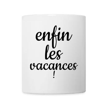 vacances - Mug blanc - blanc - Devant