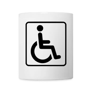 Wheelchair symbol for the disabled # - Mug - white - Front