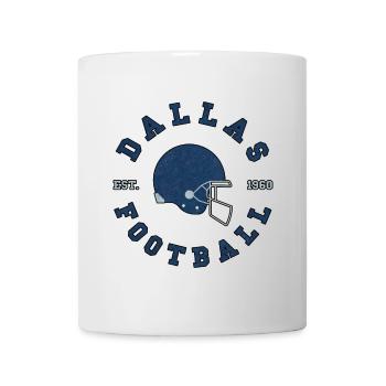 Dallas Football Est 1960 Helmet - Mug - white - Front
