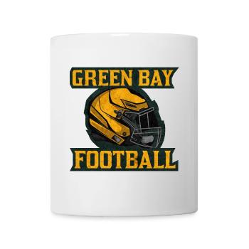 Green Bay Football Helmet Logo - Mug - white - Front
