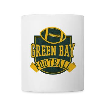 Football américain vintage de Green Bay, Wisconsin - Mug blanc - blanc - Devant