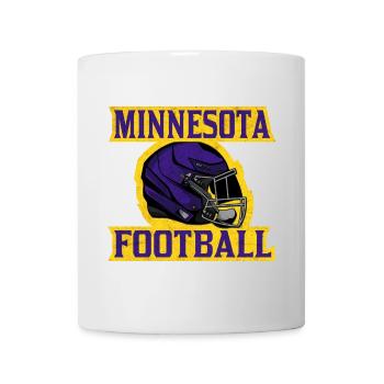 Minnesota Football Helmdesign - Tasse - Weiß - Vorne
