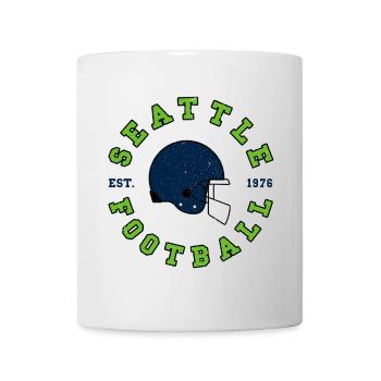 Seattle Football Helm Est. 1976 - Tasse - Weiß - Vorne