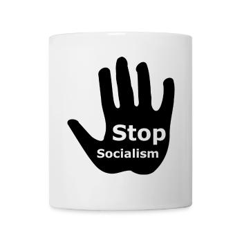Stop den Sozialismus - Tasse - Weiß - Vorne