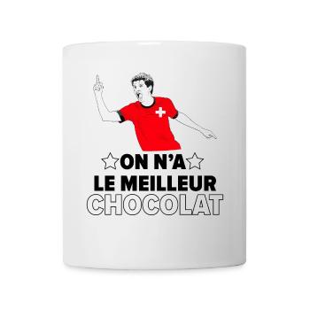 On a le meilleur chocolat suisse humour nourriture - Mug blanc - blanc - Devant