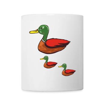 canard maman - Mug blanc - blanc - Devant