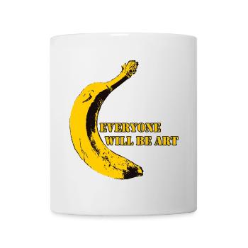 Tout le monde sera Art Warhol Banana - Mug blanc - blanc - Devant