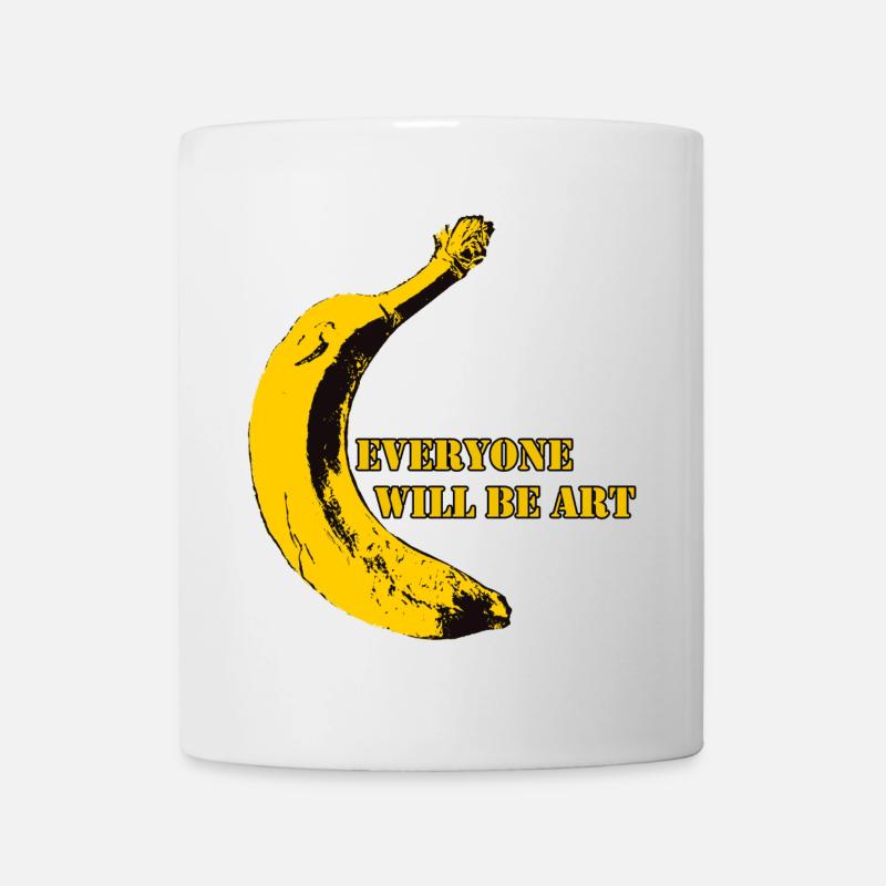 Everyone will be Art Warhol Banana - Tasse - Weiß