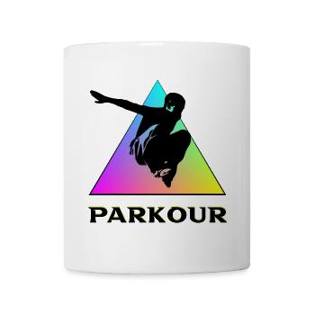 Parkour - Tasse - Weiß - Vorne